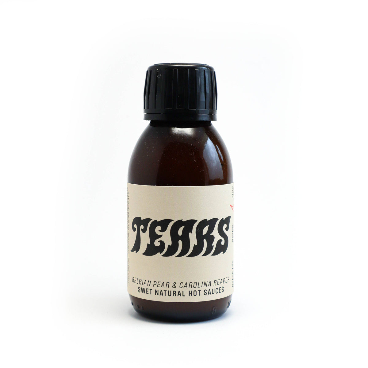 Sweet Brussels. TEARS Salsa Picante Súper Picante con Carolina Reaper y Peras Belgas