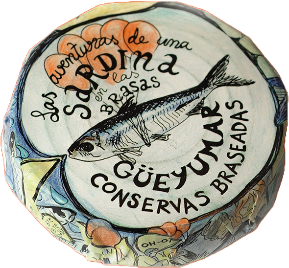 Gueyumar. Colas de sardinas a la brasa