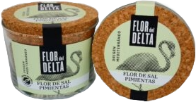 Flor del delta. Sal con pimientas