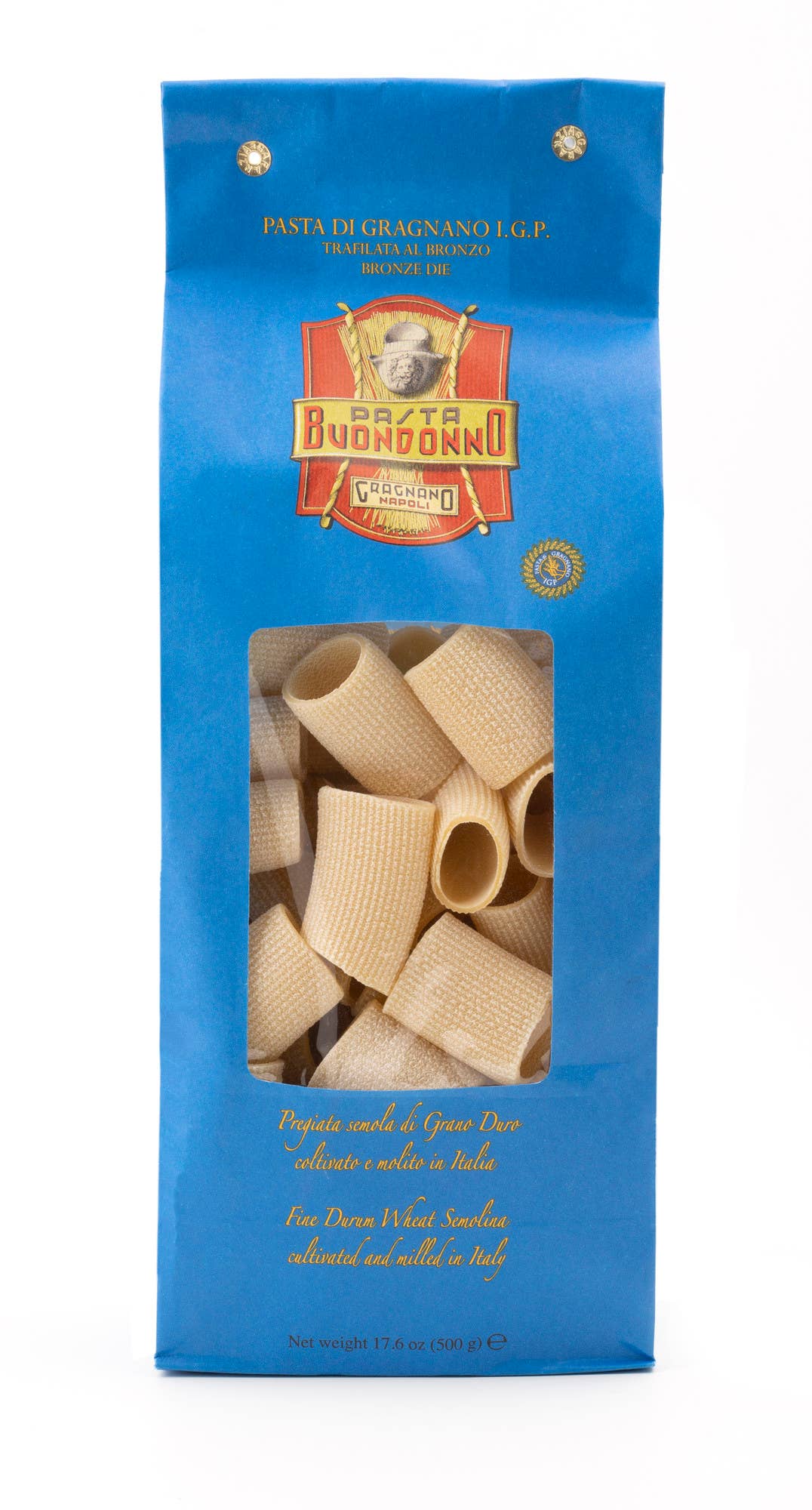Paccheri Rigati, Pasta PGI de Gragnano